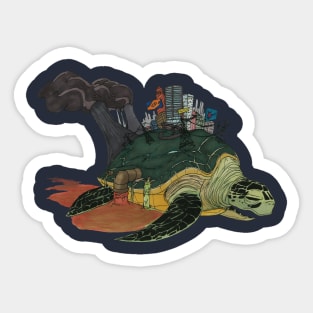 Turtle World Sticker